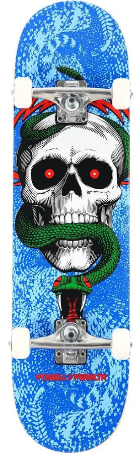 Powell-Peralta Skateboard - Skull & Snake Birch 8.25" x 31.95" - Blue
